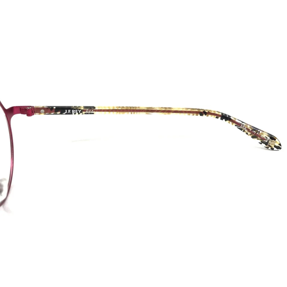 J. F. Rey Petite Eyeglasses Frames PM088 5030 Black Red Yellow Round 45-20-140